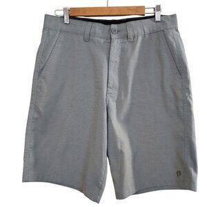 Hang Ten Mens Gray Board Golf Shorts Size 32
